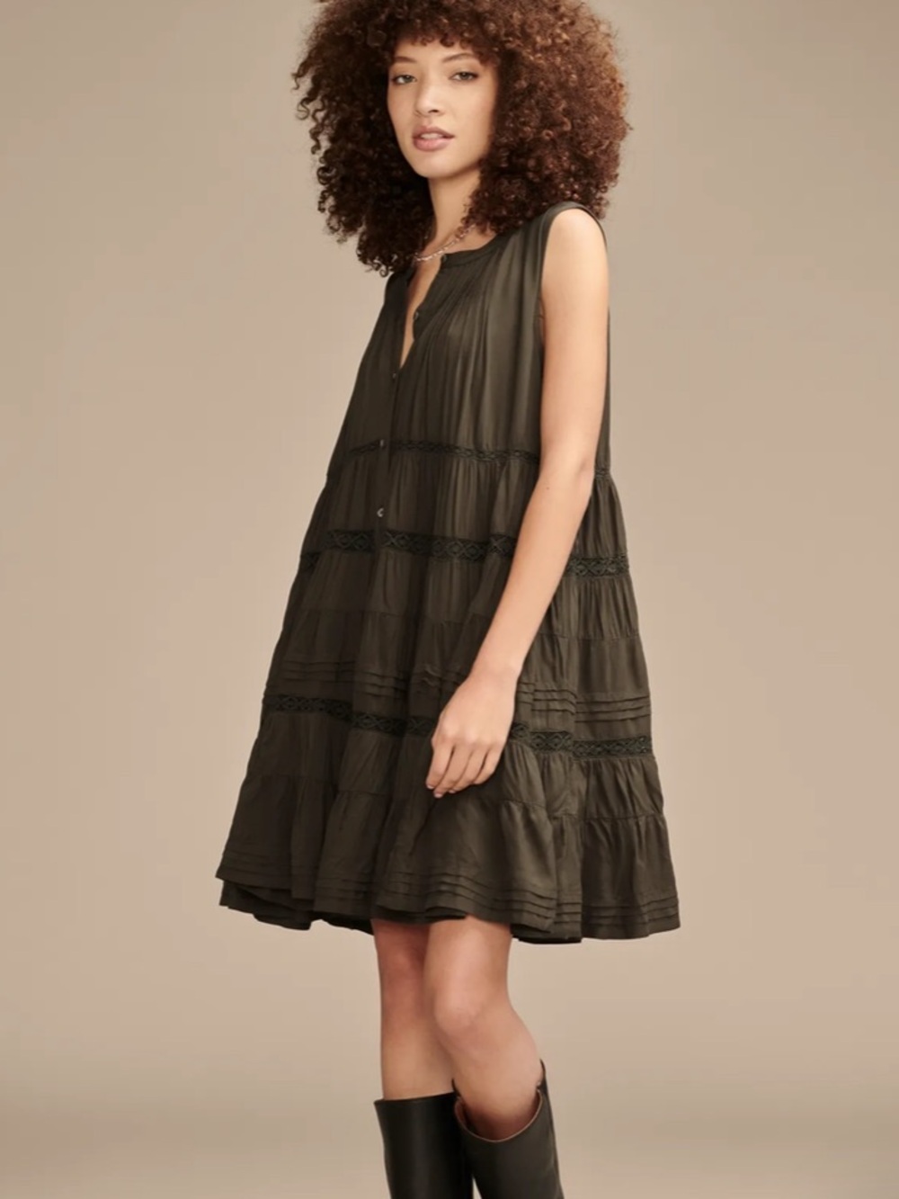 Lucky Brand Everyday Swing Mini Dress - Picture 2 of 8